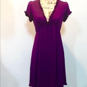 Francesca's Collection Empire Purple Dress.  NWT